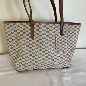 Michael Kors Brown Leather Tote Bag